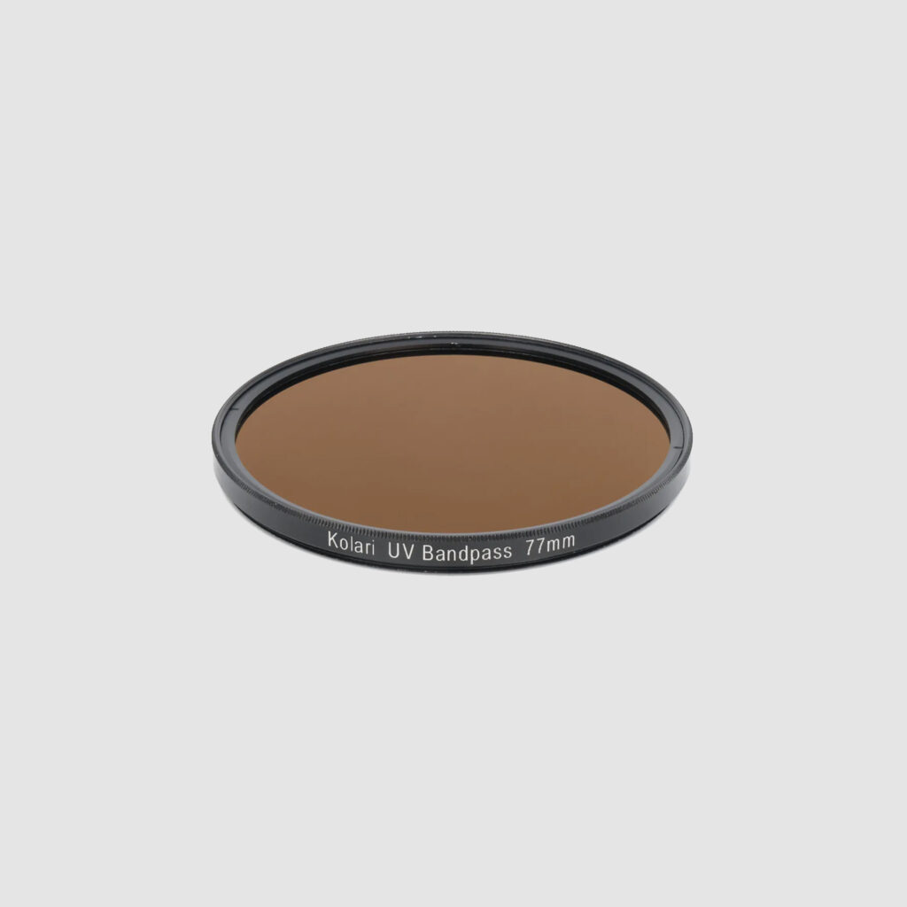 Kolari Vision UV Photography Filter, Ultraviolet Bandpass Transmission Lens Filter - UV77